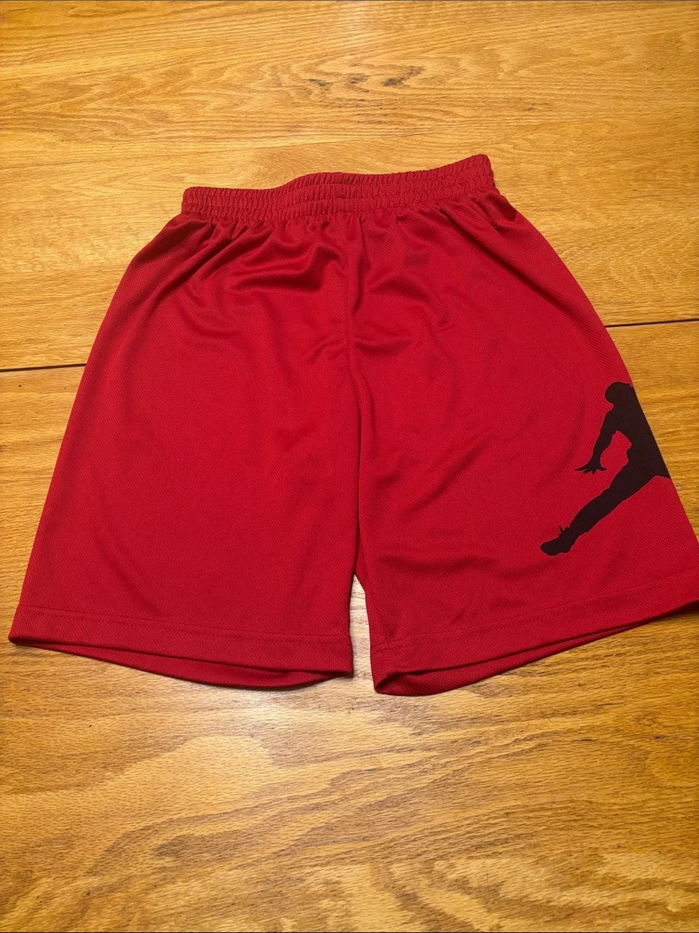Jordan Kids Red and Black Athletic Shorts and Tee Set